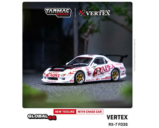 Tarmac Works 1:64 Mazda RX-7 FD3S Vertex Apex - Global64