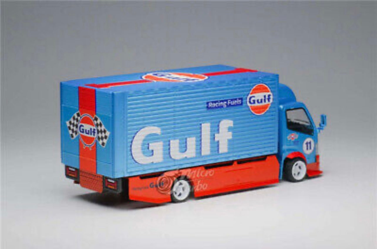 Peako X Micro Turbo 1:64 Custom Flatbed Tow HKS / Gulf Racing Limited