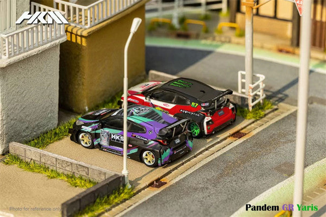 HKM 1:64 Toyota GR Yaris Pandem Rocket Bunny HKS / Monster