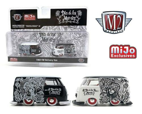 M2 Machines MiJo Exclusive "Dia De Los Muertos" 1960 VW Volkswagen Delivery Van