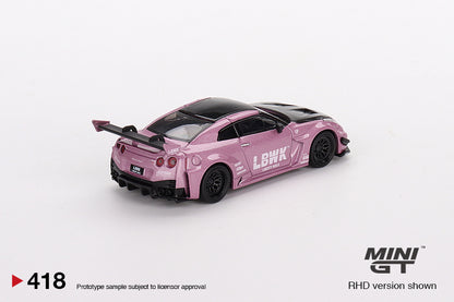 MiniGT 1:64 LB-Silhouette WORKS GT NISSAN 35GT-RR Ver.2 Passion Pink MiJo Exclusive #418