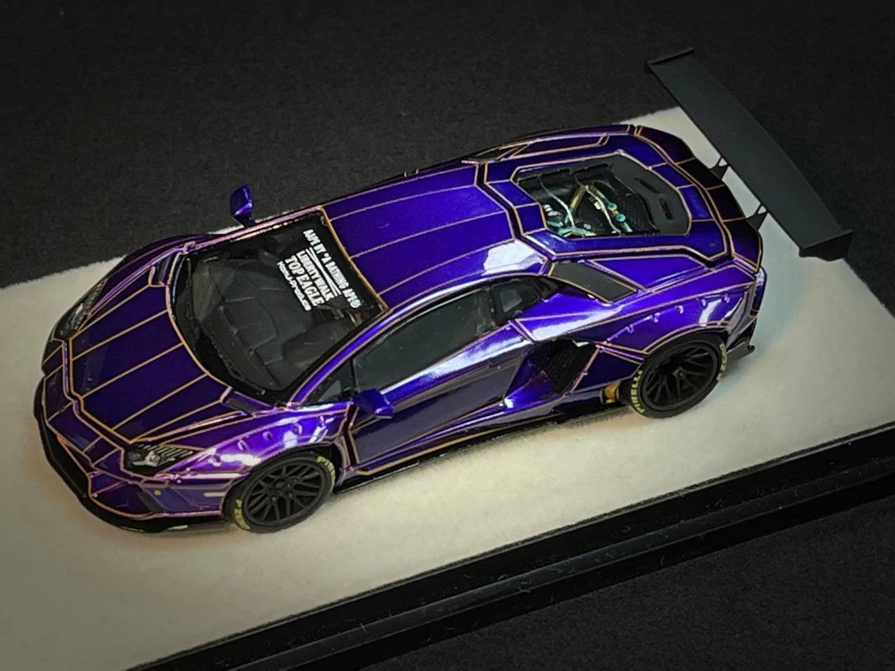 PGM 1:64 Lamborghini Aventador LB Works Metallic Purple