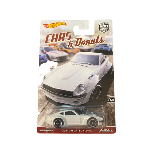 Hot Wheels 2017 Premium Car Culture Cars & Donuts Custom Datsun 240Z White