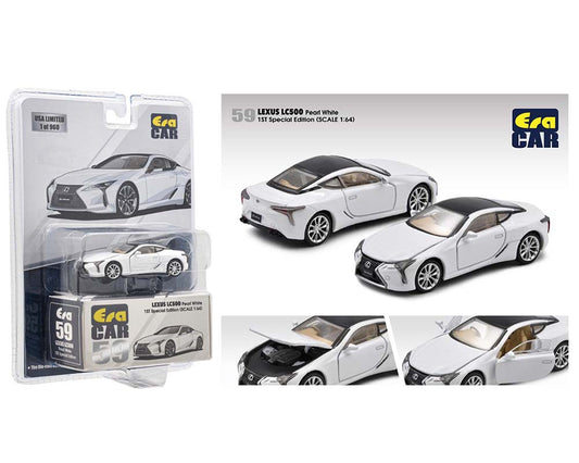 ERA Car 1:64 Mijo Exclusive Lexus LC500 Ultra White Limited 960 pcs