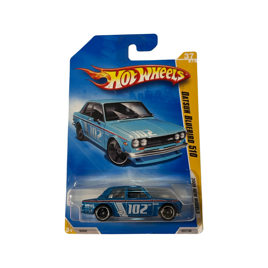 Hot Wheels 2009 Mainline Datsun Bluebird 510 Blue