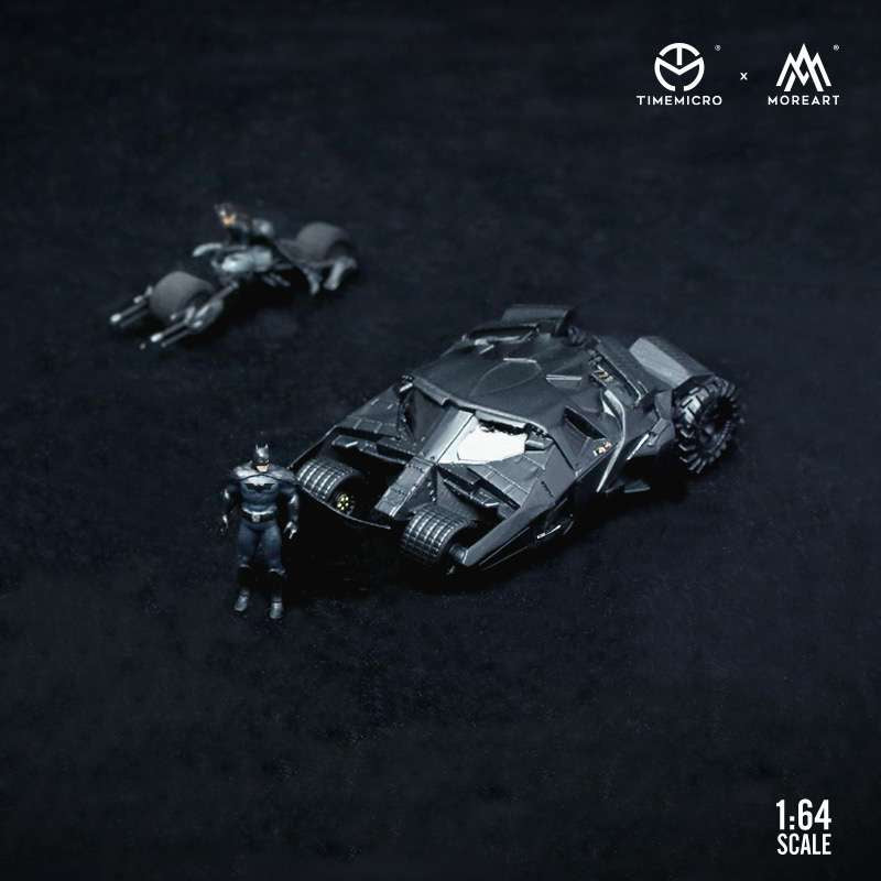 Time Micro X MoreArt 1:64 The Dark Knight Rises Batmobile Tumbler with Batman Figure