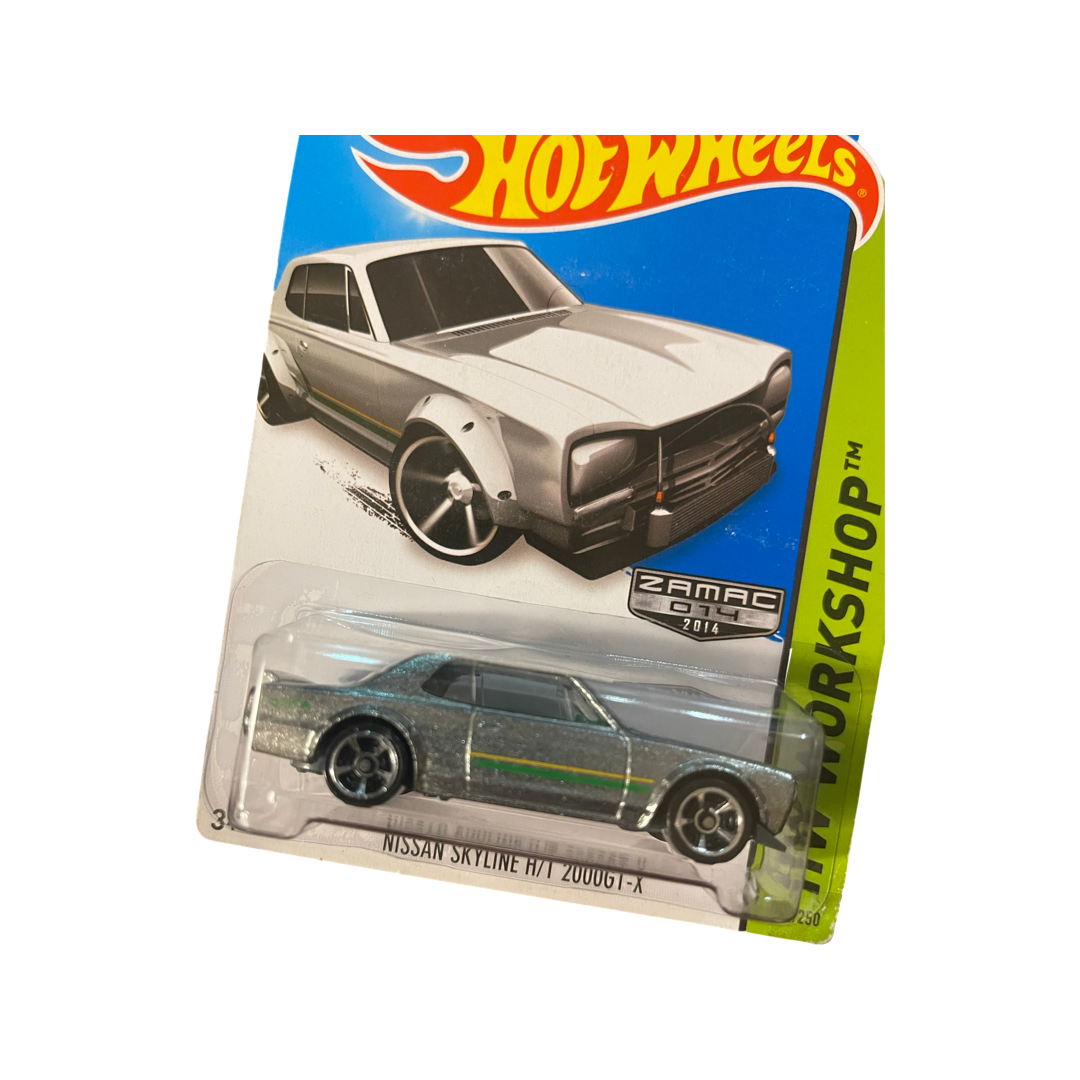 Hot Wheels 2014 Mainline Nissan Skyline H/T 2000GT-X Walmart Exclusive Zamac No Cage