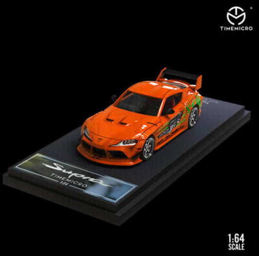 Time Micro 1:64 Tribute To Classics Toyota GR Supra Orange *No Figure*