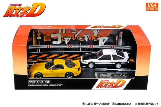 Modeler's64 Initial D Set Vol.10 4th Stage Keisuke Takahashi RX-7 (FD3S) & Wataru Akiyama Levin (AE86)