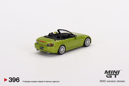 MiniGT 1:64 Honda S2000 (AP2) Lime Green Metallic MiJo Exclusive #396