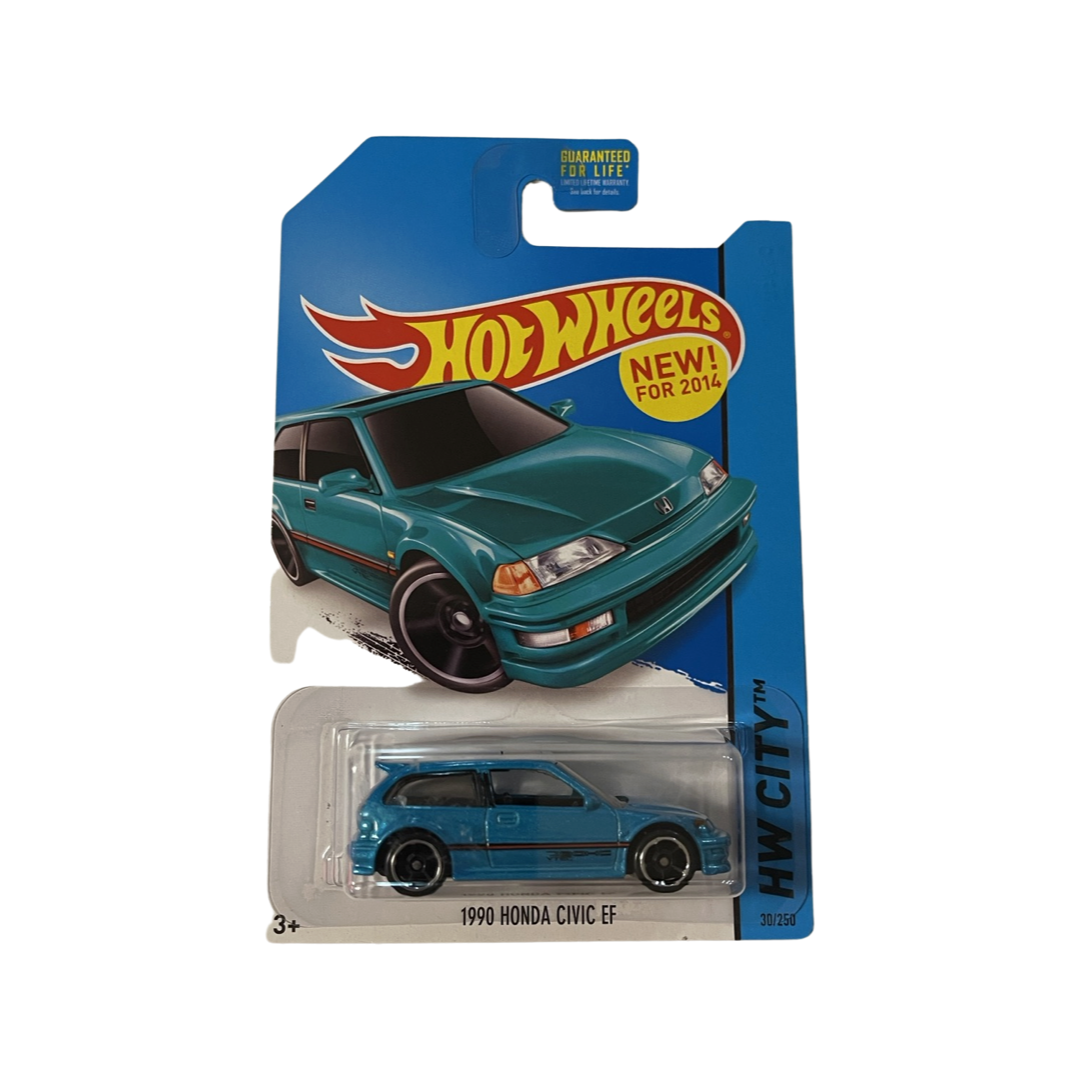 Hot Wheels 2014 Mainline 1990 Honda Civic EF Teal