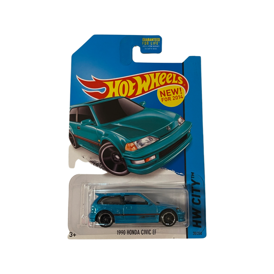 Hot Wheels 2014 Mainline 1990 Honda Civic EF Teal