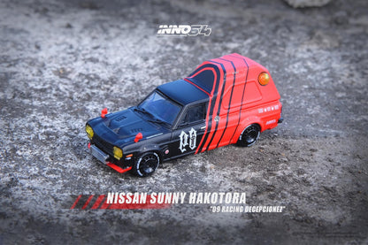 Inno64 X 09Racing 1:64 Nissan Sunny Hakatora 09 Racing Decepcionez