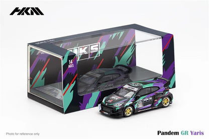 HKM 1:64 Toyota GR Yaris Pandem Rocket Bunny HKS / Monster