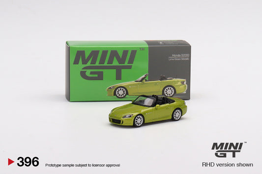 MiniGT 1:64 Honda S2000 (AP2) Lime Green Metallic MiJo Exclusive #396