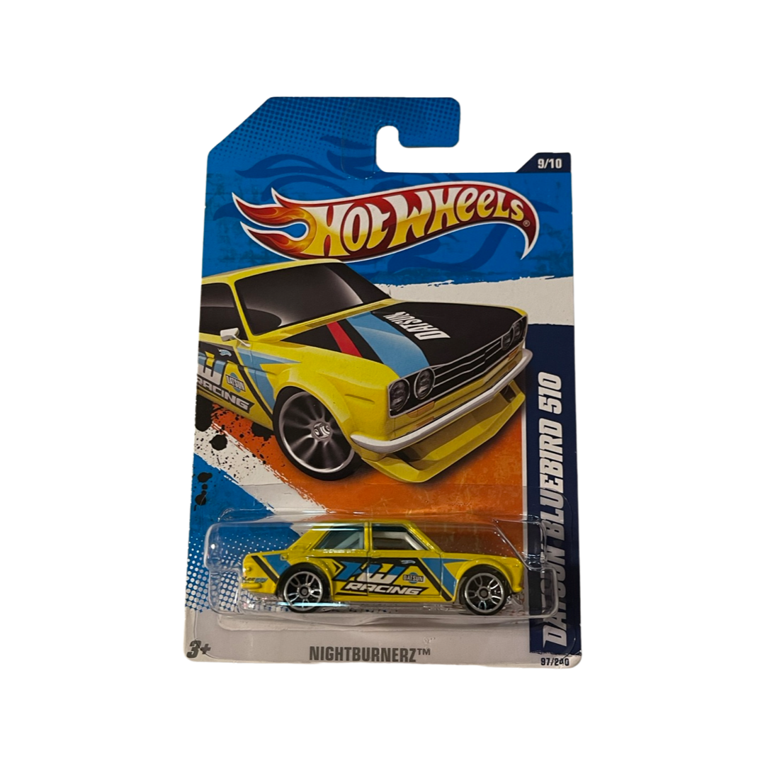 Hot Wheels 2010 Mainline Datsun Bluebird 510 Yellow