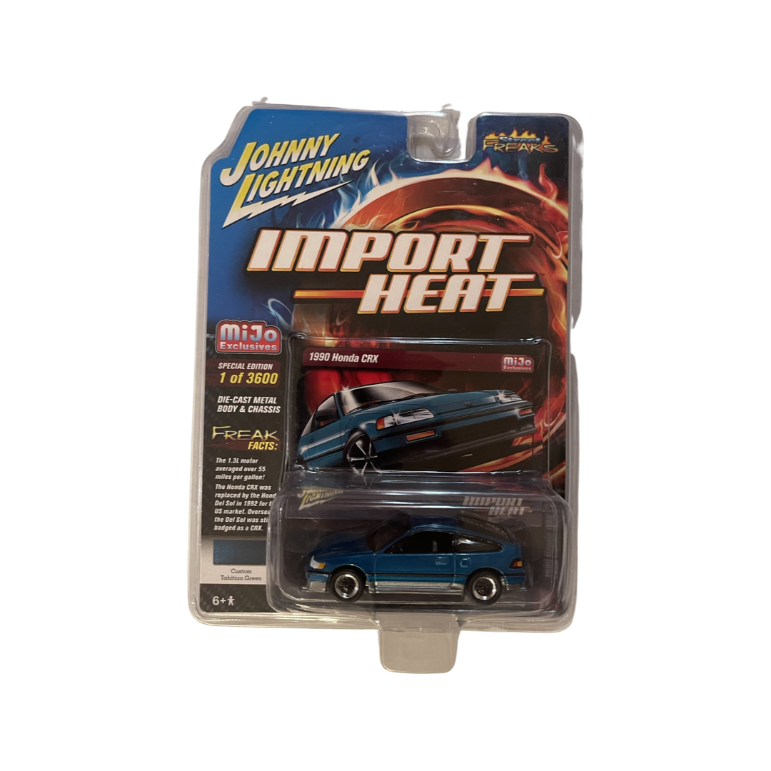 Johnny Lightning 1:64 Import Heat 1990 Honda CRX MiJo Exclusive