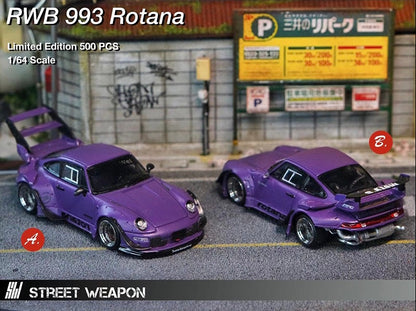 Street Weapon 1:64 Purple RWB 993 Rotana - 2 Styles