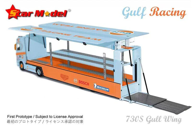 Star Model Kengfai 1:64 Scania 730S Gull Wing Transporter Gulf Limited 299pcs