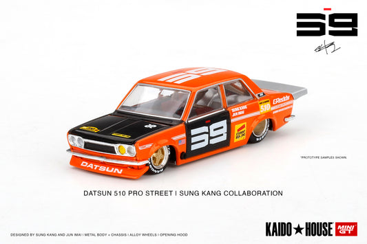 MiniGT x Kaido House 1:64 Nissan Datsun 510 Pro Street SK510 Orange
