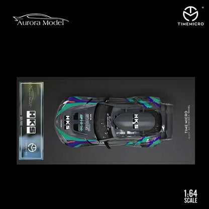 Time Micro X Auroramodel 1:64 Toyota Supra HKS W/Accessories & Figure