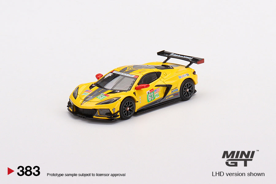 MiniGT 1:64 Chevy Chevrolet Corvette C8.R #63 2021 Le Mans 24 Hrs GTE PRO 2nd Place - MiJo Exclusive #383