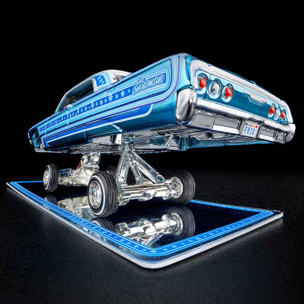 Hot Wheels 2021 Red Line Club RLC Exclusive Snowman ‘64 Chevy Impala Spectraflame Blue