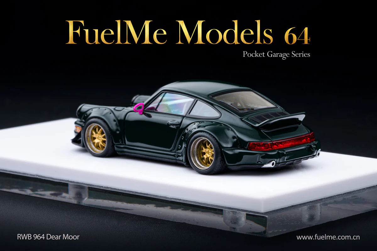 FuelMe Models 1:64 Porsche RWB 964 "Dearmoor" Dark Green