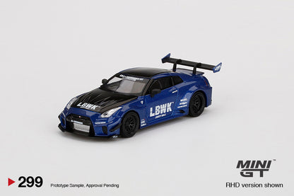 MiniGT LB-Silhouette WORKS GT NISSAN 35GT-RR Ver.2 LBWK Blue MiJo Exclusive #299