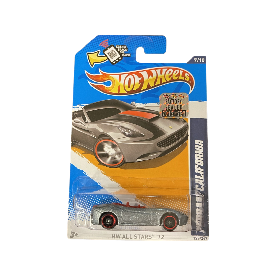 Hot Wheels 2012 Mainline Ferrari California Silver Factory Sealed