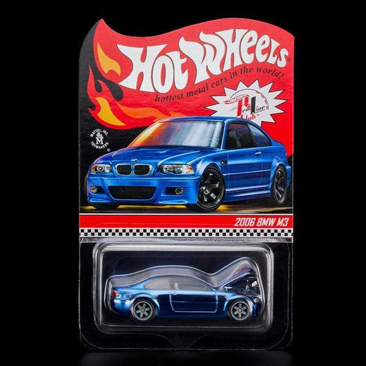 Hot Wheels 2022 Red Line Club RLC Exclusive 2006 BMW M3 E46 Spectraflame Blue
