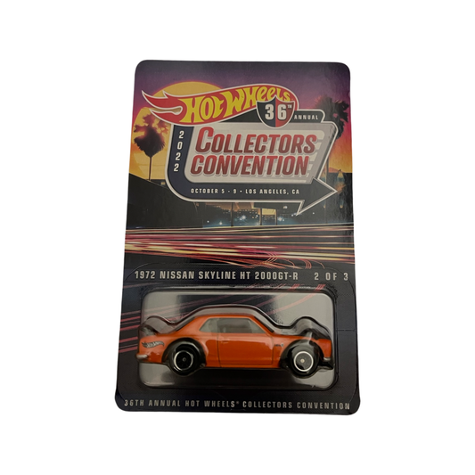 Hot Wheels 2022 36th Annual Collectors Convention Souvenir Car 1972 Nissan Skyline HT 2000 GT-R