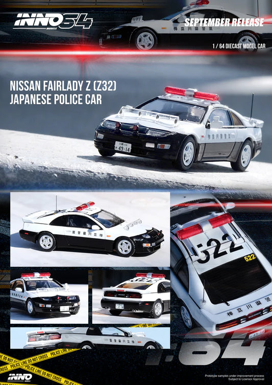 Inno64 1:64 Nissan Fairlady Z Z32 Japan Police Car