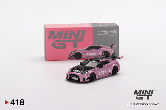 MiniGT 1:64 LB-Silhouette WORKS GT NISSAN 35GT-RR Ver.2 Passion Pink MiJo Exclusive #418