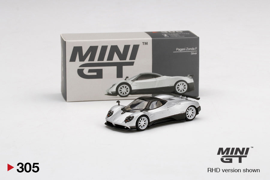 MiniGT Pagani Zonda F Silver MiJo Exclusive #305