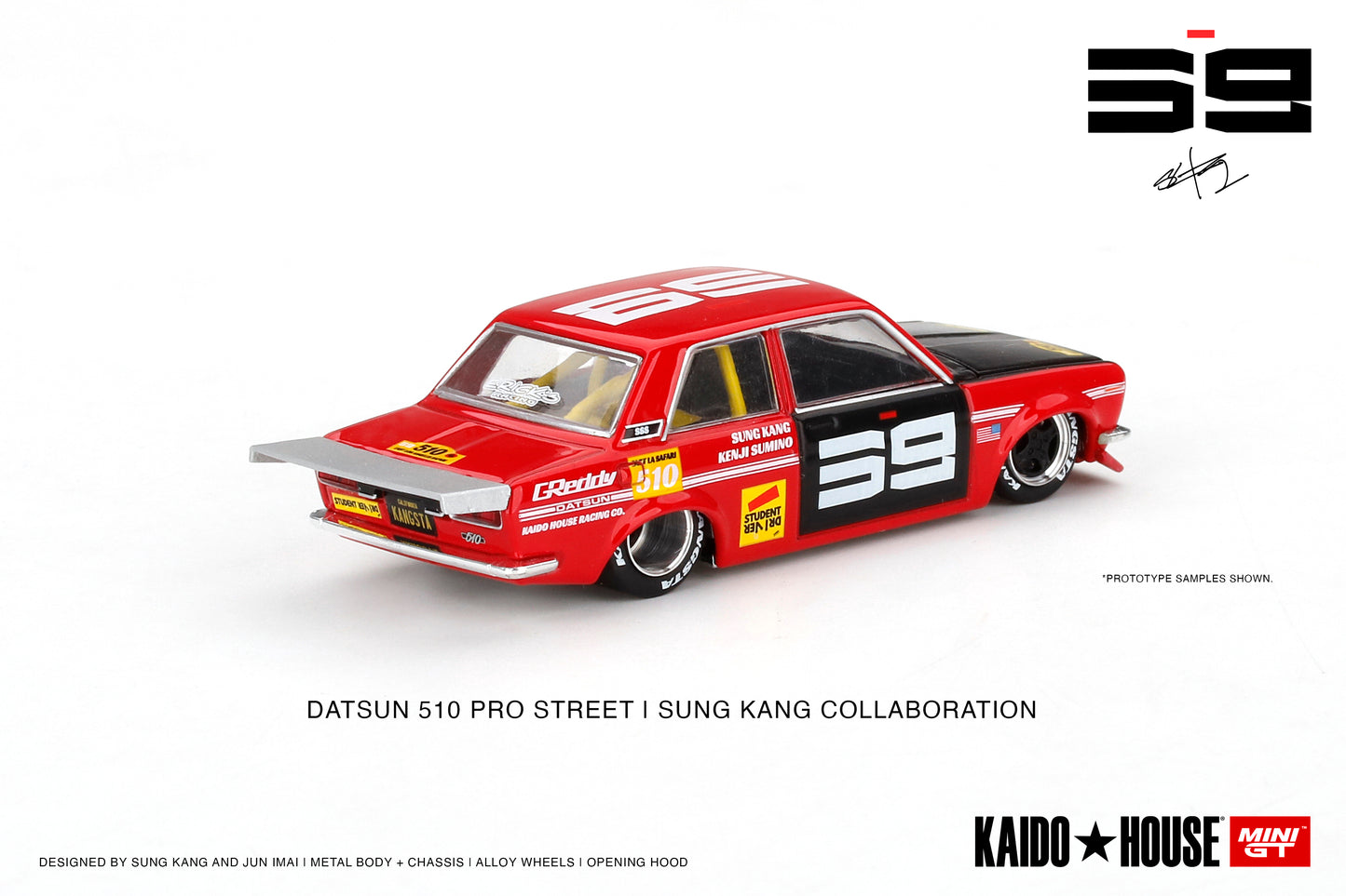 MiniGT x Kaido House 1:64 Nissan Datsun Pro Street SK510 Red