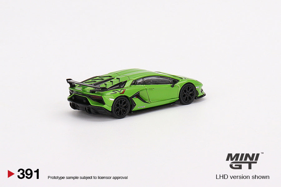 MiniGT 1:64 Lamborghini Aventador SVJ Verde Mantis MiJo Exclusive #391