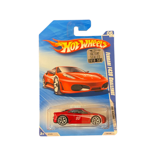 Hot Wheels 2010 Mainline Ferrari F430 Challenge Red Factory Sealed