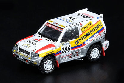 Inno64 1:64 Mitsubishi Pajero Evolution #206 "Off Road Express" Paris - Granada - Dakar 1998 Winner