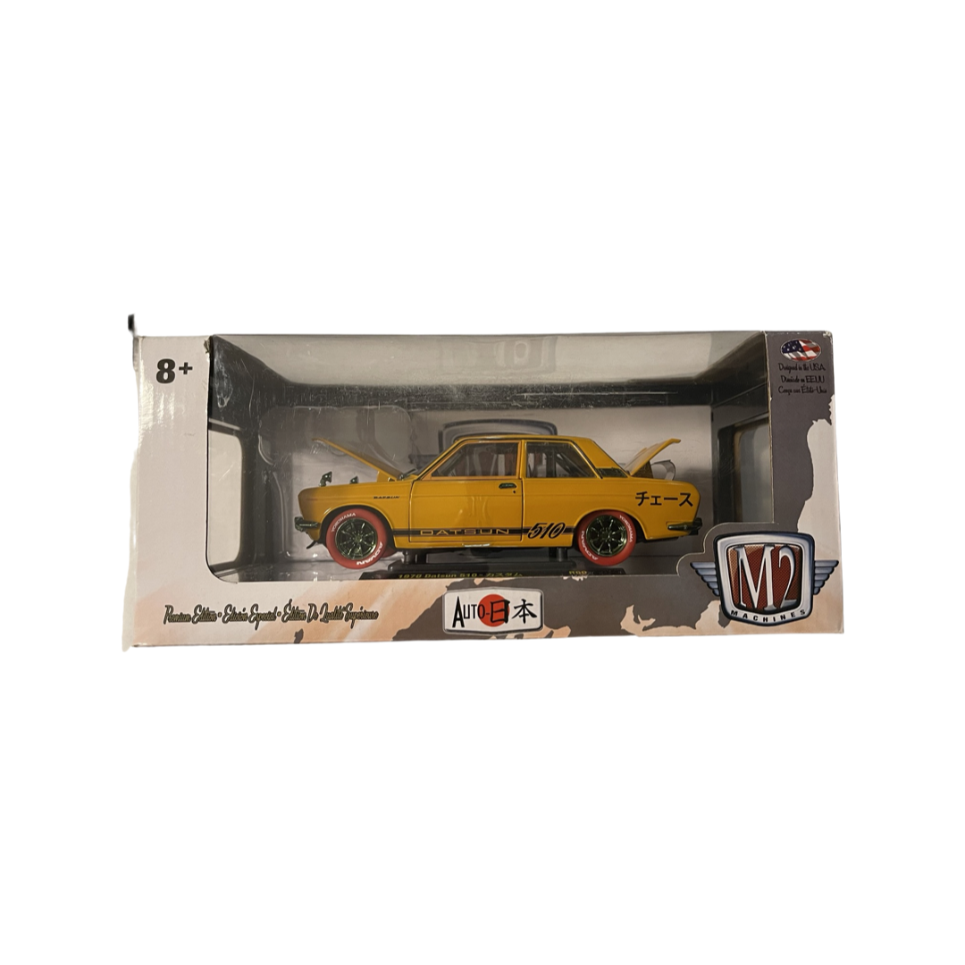 M2 Machines 1:24 Auto-Japan Orange 1970 Datsun 510 Chase 1/500