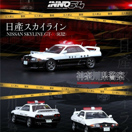 Inno64 1:64 Nissan Skyline GT-R R32 Japan Police