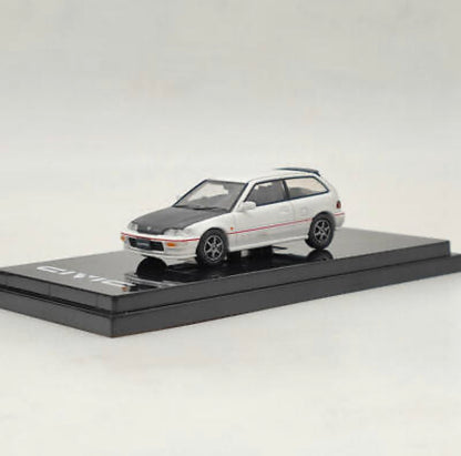 Hobby Japan 1:64 Honda Civic EF9 SiR Ⅱ Customized Version White With Carbon Hood