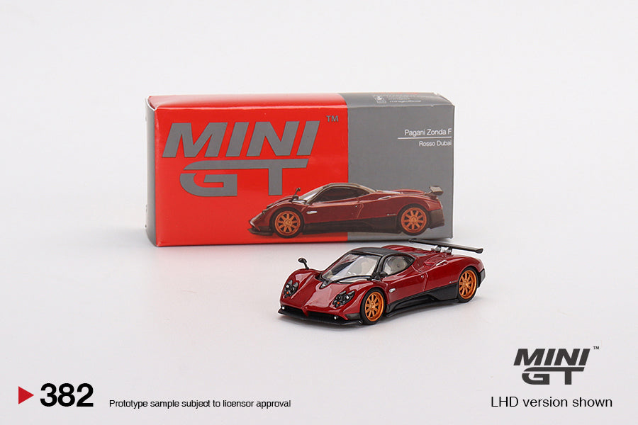 MiniGT 1:64 Pagani Zonda F Rosso Dubai MiJo Exclusive #382