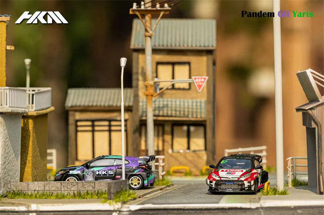 HKM 1:64 Toyota GR Yaris Pandem Rocket Bunny HKS / Monster