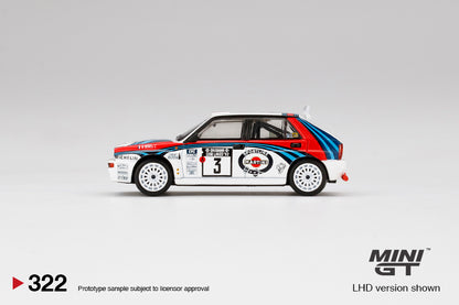 MiniGT Lancia Delta HF Integrale Evoluzione 1992 Rally 1000 Lakes Winner #3 MiJo Exclusive #322