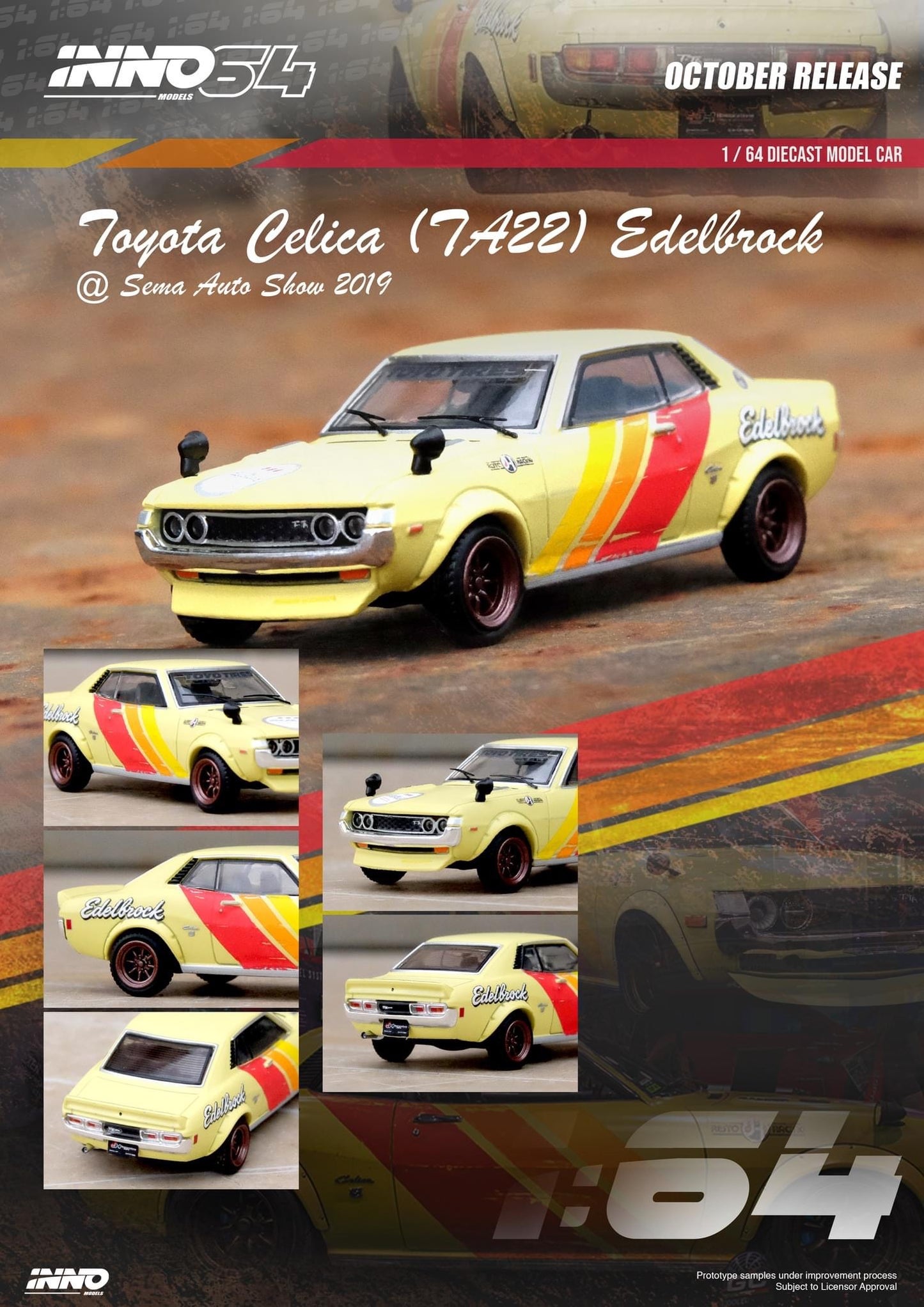 Inno64 1:64 Toyota Celica Edelbrock SEMA Auto Salon 2019