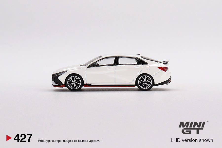 MiniGT 1:64 Hyundai Elantra N Ceramic White - Mijo Exclusive #427