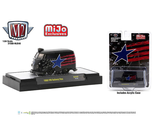 M2 Machines 1:64 1960 Volkswagen Delivery Stars and Stripes MiJo Exclusives