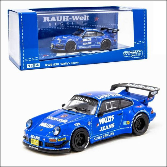 Tarmac Works 1:64 Porsche RWB 930 Wally's Jeans Blue