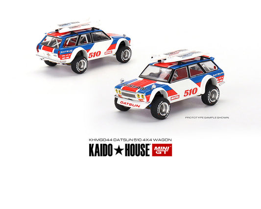 MiniGT x Kaido House 1:64 Datsun KAIDO 510 Wagon 4×4 Kaido GT Surf Safari RS